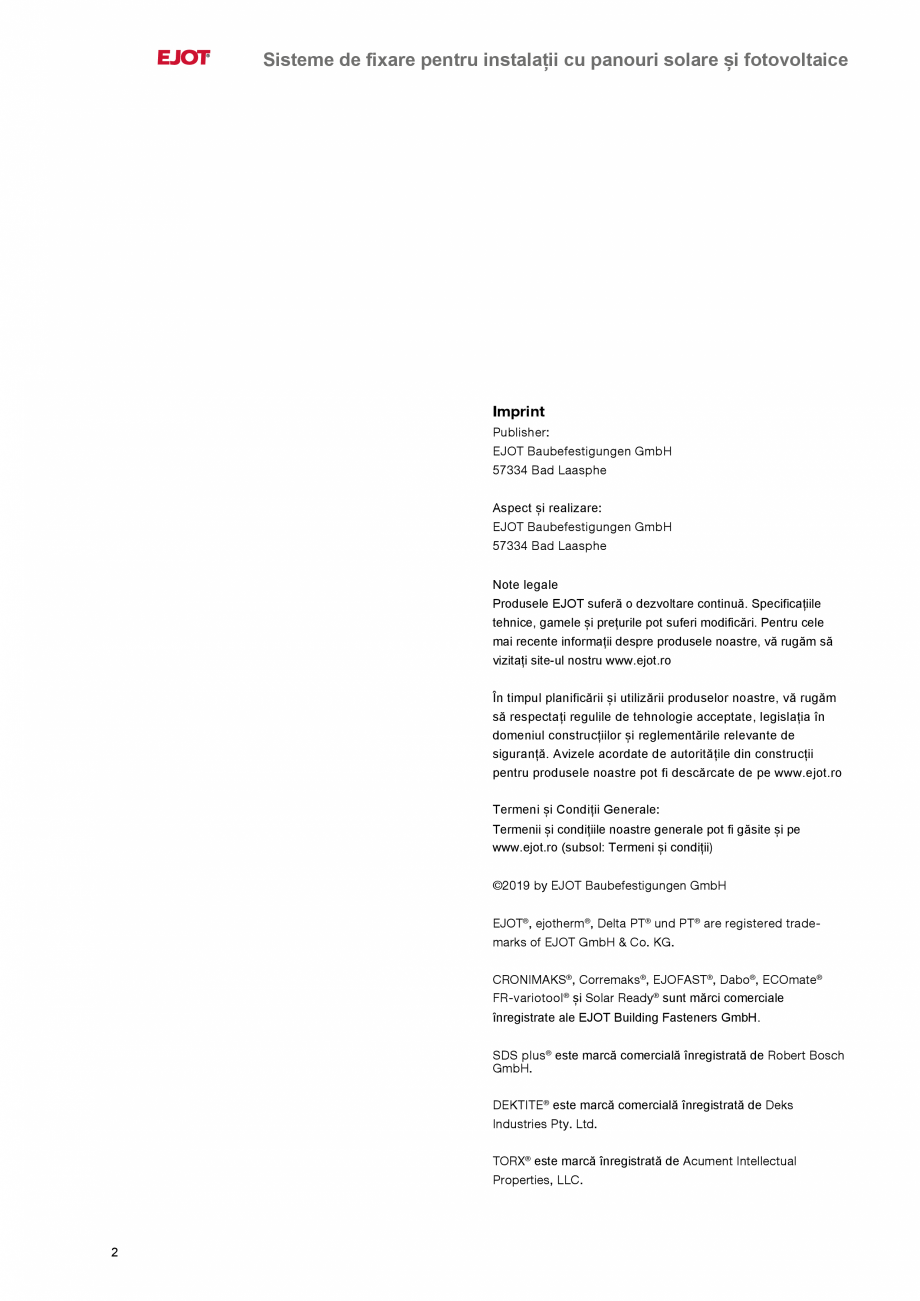 Pagina 2-Elemente de fixare pentru instalații solare și fotovoltaice EJOT  JT3-SB-3-8,0xL, ATB Plus, ORKAN ...