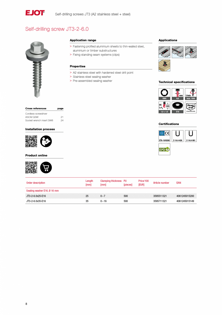 Pagina 8-Sisteme de fixare pentru panouri solare pe profile trapezoidale, panouri tip sandwich si acoperisuri...