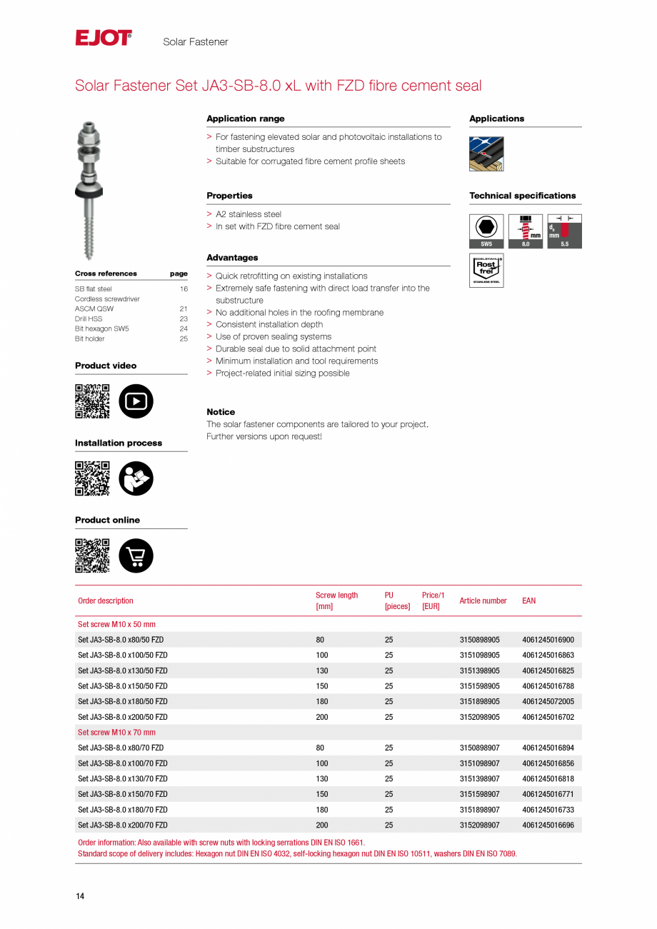 Pagina 14-Sisteme de fixare pentru panouri solare pe profile trapezoidale, panouri tip sandwich si acoperisuri...