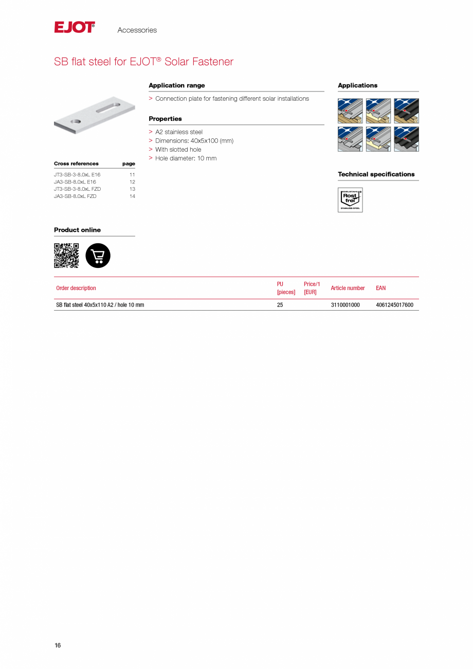 Pagina 16-Sisteme de fixare pentru panouri solare pe profile trapezoidale, panouri tip sandwich si acoperisuri...