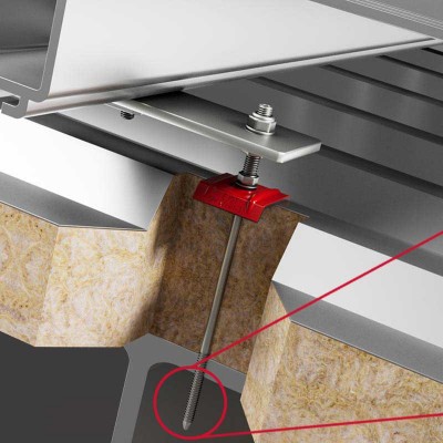 EJOT Fixarea sistemelor solare si fotovoltaice pe acoperisuri cu elemente Ejot din inox - Sisteme de