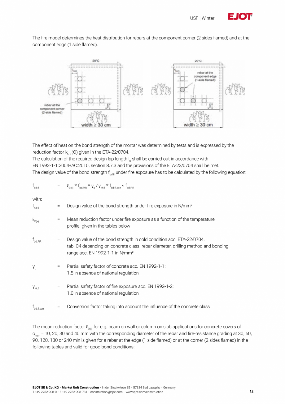 Pagina 34-Detalii tehnice mortar chimic USF/ USF Winter EJOT Multifix USF Catalog, brosura Engleza low brick...