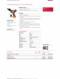 Fisa tehnica surubelniță fără fir cu 4 trepte