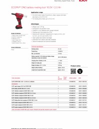 Fisa tehnica unealta de nituit cu baterie