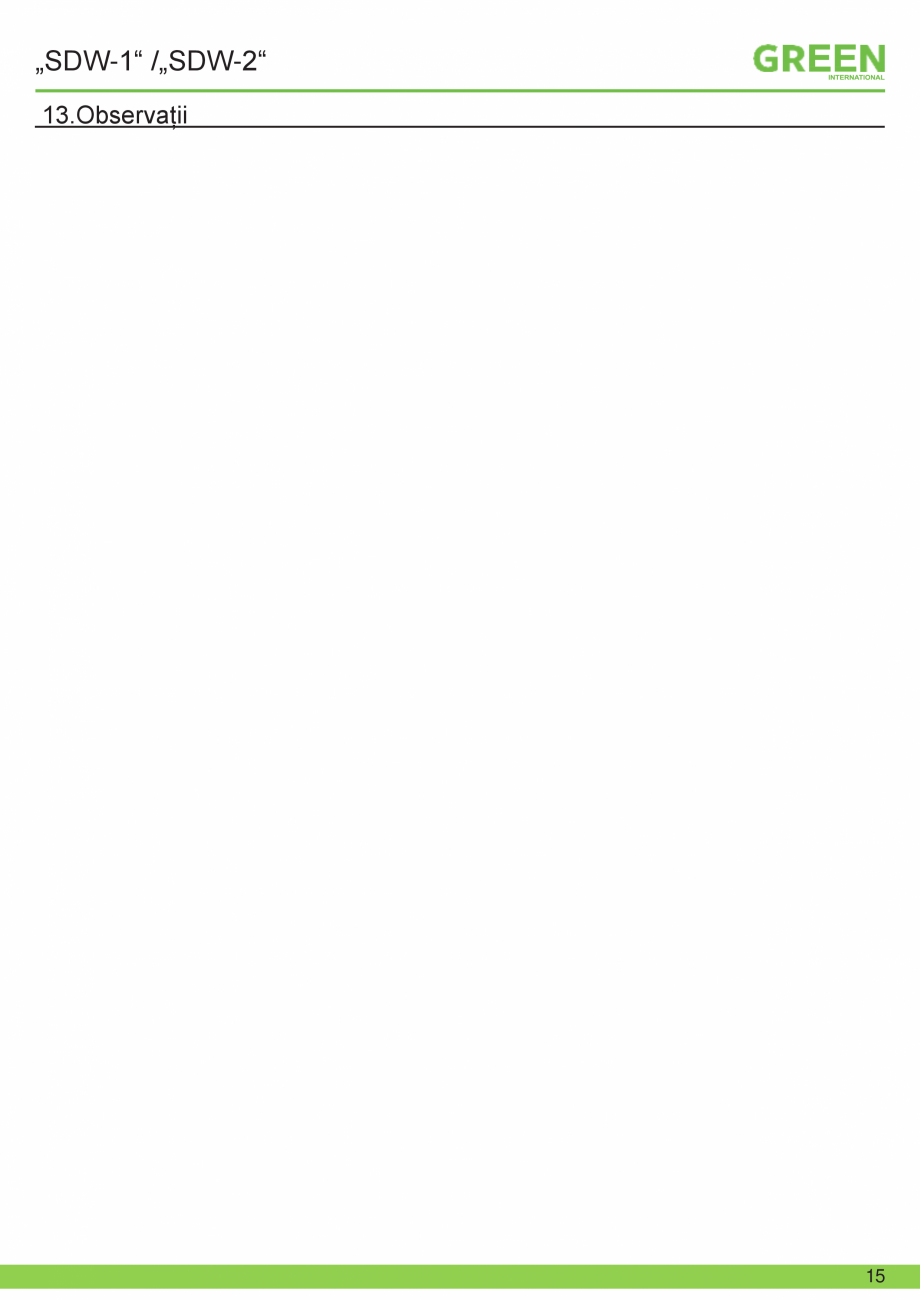 Pagina 15-Fisa tehnica sistem siguranta SDW-1/ SDW-2 GRUN Fisa tehnica Romana e min. 2 spire ale șurubului...