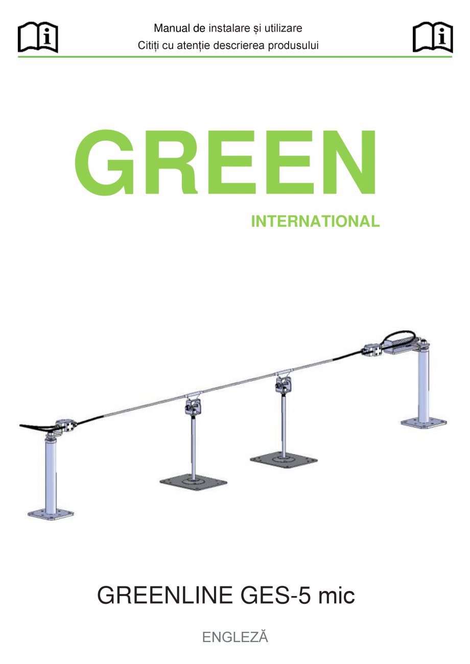 Pagina 1-Fisa tehnica sistem siguranta Greenline GES-5 GRUN Fisa tehnica Romana Manual de instalare și...