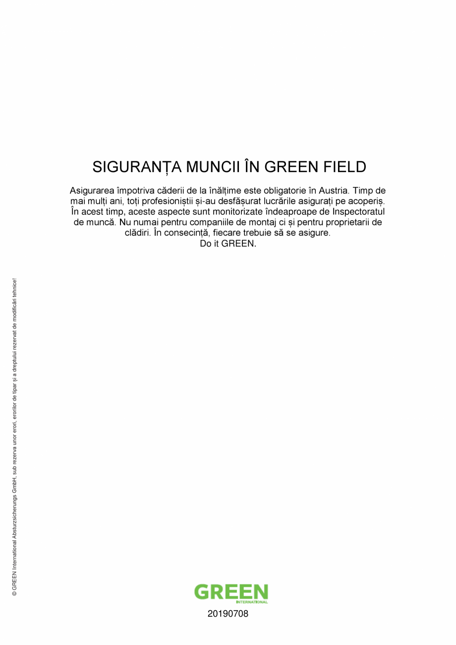 Pagina 28-Fisa tehnica sistem siguranta Greenline GES-5 GRUN Fisa tehnica Romana na de cădere într-o...