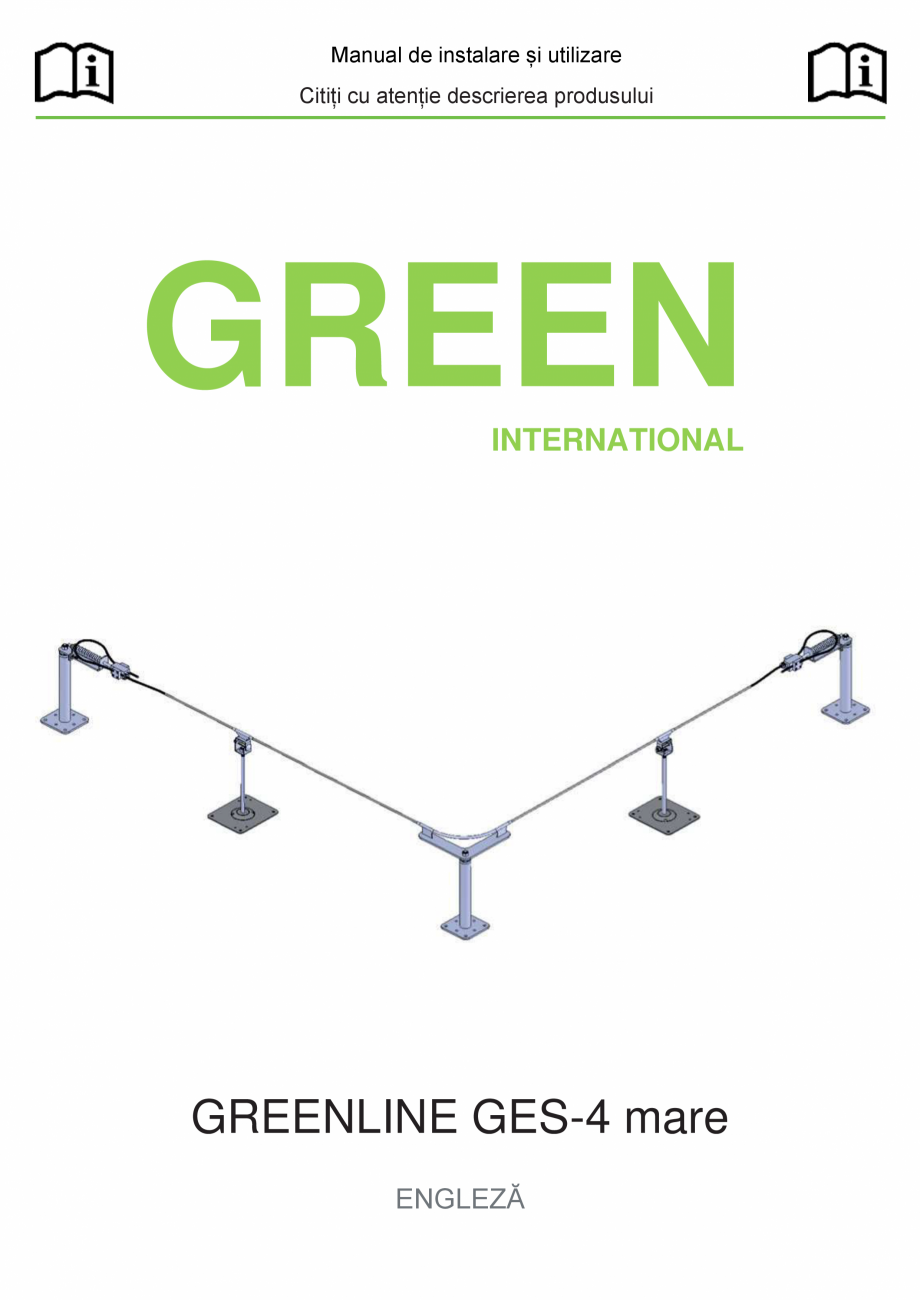Pagina 1-Fisa tehnica sistem siguranta Greenline GES-4 GRUN Fisa tehnica Romana Manual de instalare și...