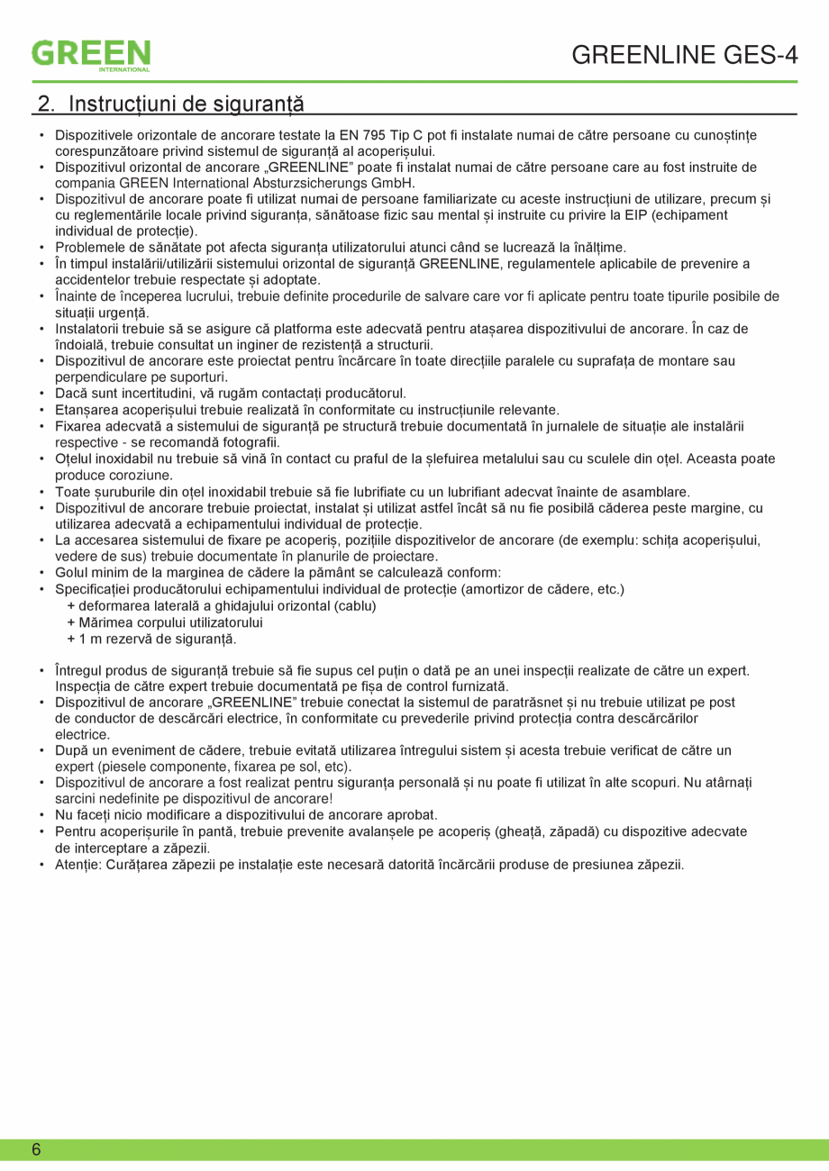Pagina 6-Fisa tehnica sistem siguranta Greenline GES-4 GRUN Fisa tehnica Romana  cablu
14. Înregistrarea...