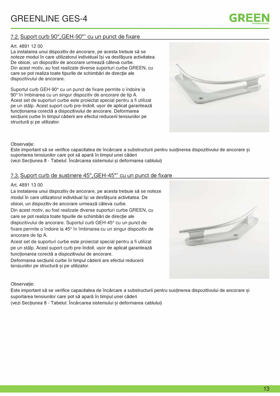 Pagina 13-Fisa tehnica sistem siguranta Greenline GES-4 GRUN Fisa tehnica Romana evenite avalanșele pe...