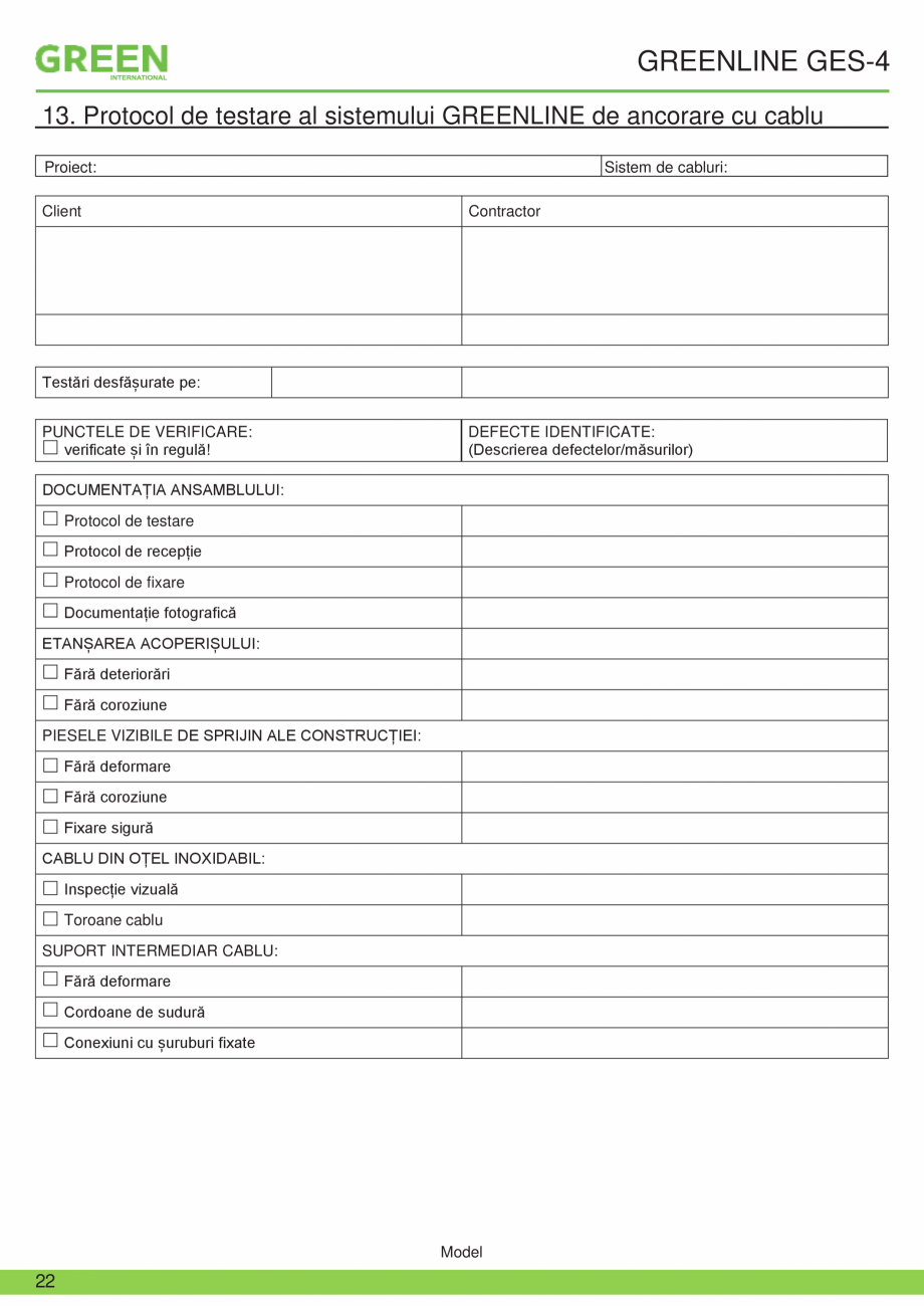Pagina 22-Fisa tehnica sistem siguranta Greenline GES-4 GRUN Fisa tehnica Romana mai dispozitivele de prindere...