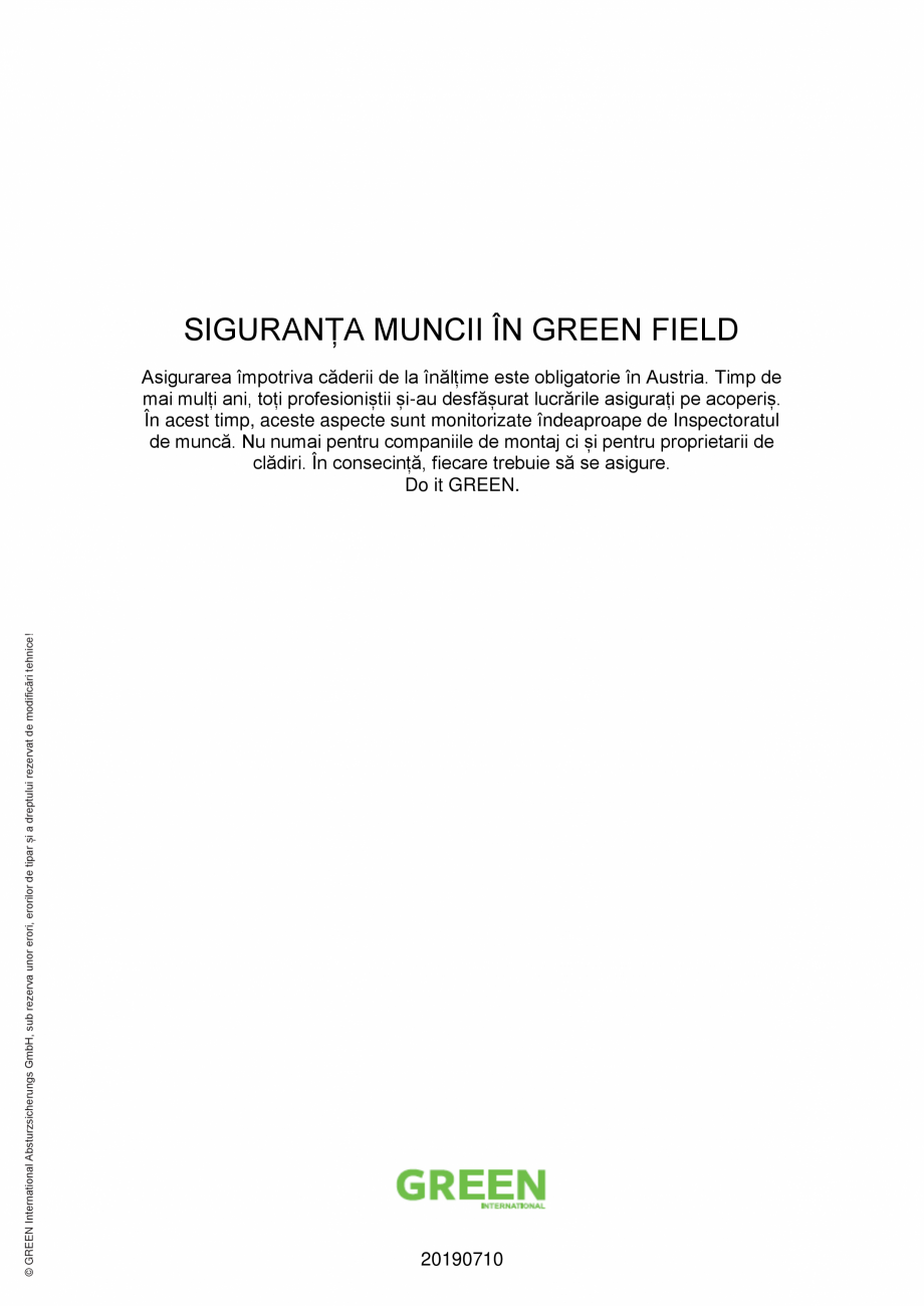 Pagina 28-Fisa tehnica sistem siguranta Greenline GES-4 GRUN Fisa tehnica Romana  individual își va...