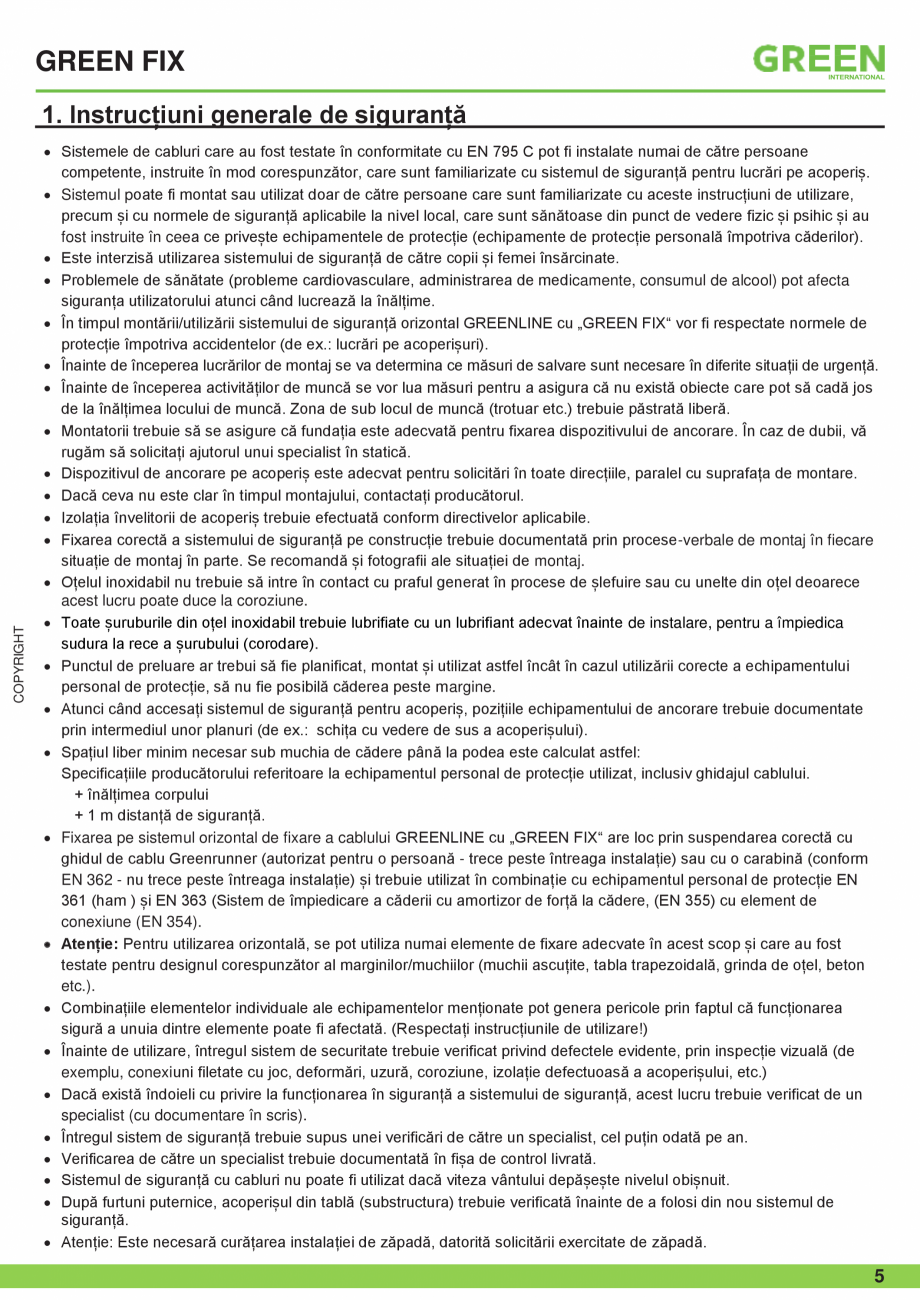 Pagina 5-Fisa tehnica sistem siguranta Green FIX GRUN Fisa tehnica Romana e

4

5
6
6

6

10
11
11
11
11
11

...