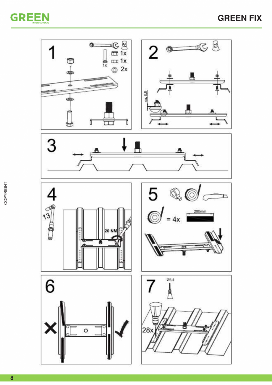 Pagina 8-Fisa tehnica sistem siguranta Green FIX GRUN Fisa tehnica Romana ediul unor planuri (de ex.: schița...