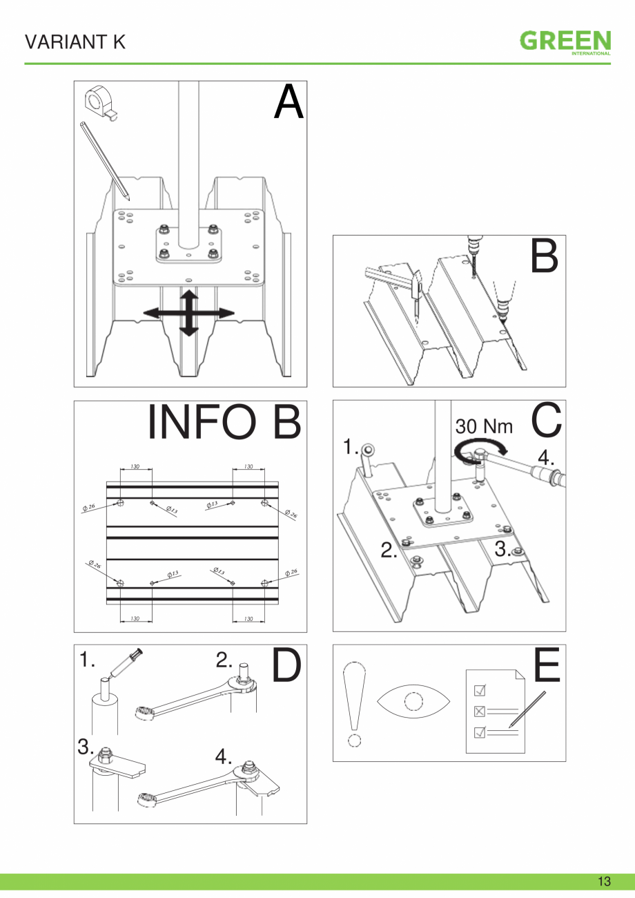 Pagina 13-Fisa tehnica sistem siguranta Variant K GRUN Fisa tehnica Romana rticolele nu pot fi
schimbate.
• ...