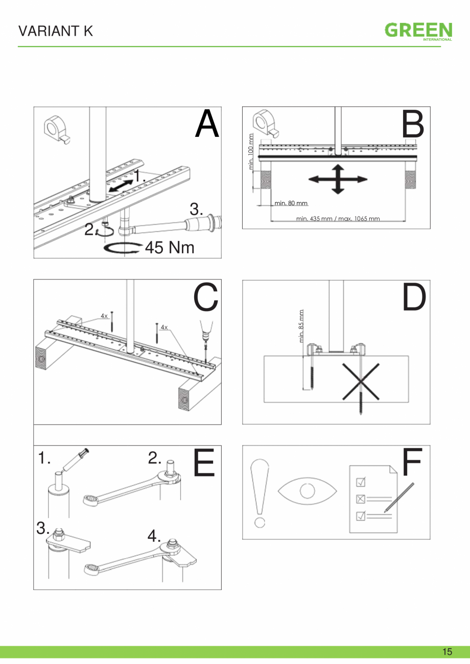 Pagina 15-Fisa tehnica sistem siguranta Variant K GRUN Fisa tehnica Romana ea pe profil trapezoidal
•...