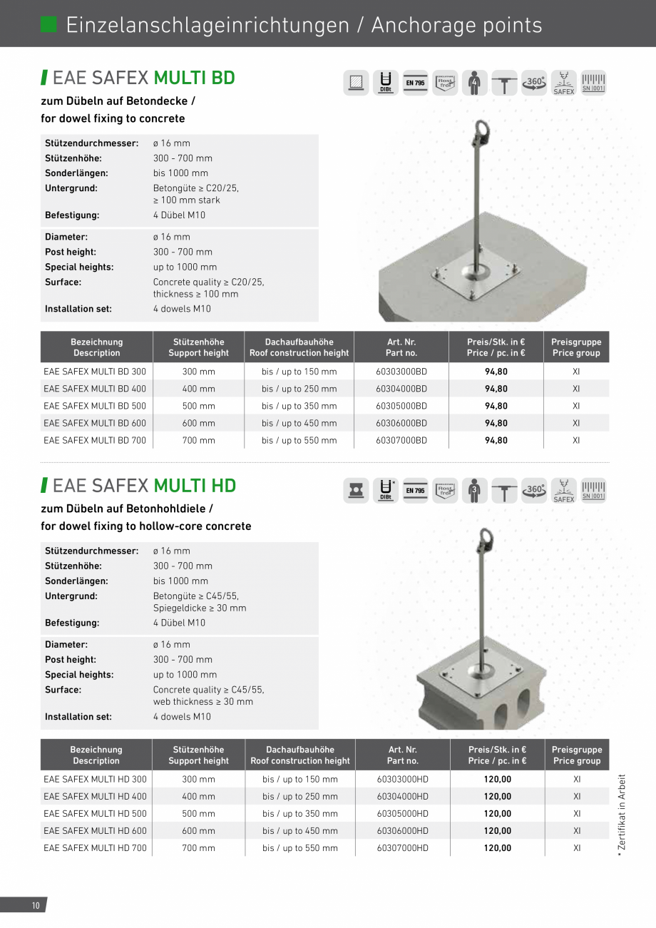 Pagina 10-Catalog sisteme de siguranta pentru acoperisuri GRUN Catalog, brosura Engleza, Germana mm

Surface:
...