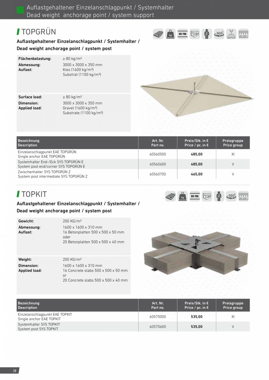 Pagina 38-Catalog sisteme de siguranta pentru acoperisuri GRUN Catalog, brosura Engleza, Germana 4

zum...