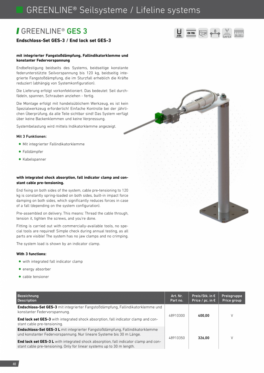 Pagina 40-Catalog sisteme de siguranta pentru acoperisuri GRUN Catalog, brosura Engleza, Germana AE SAFEX WOOD...