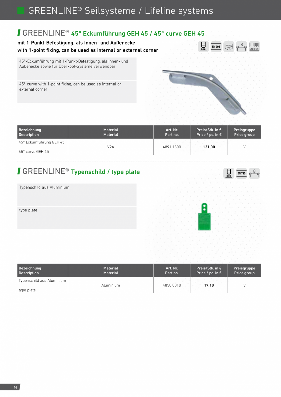 Pagina 44-Catalog sisteme de siguranta pentru acoperisuri GRUN Catalog, brosura Engleza, Germana 000KT

148,00...
