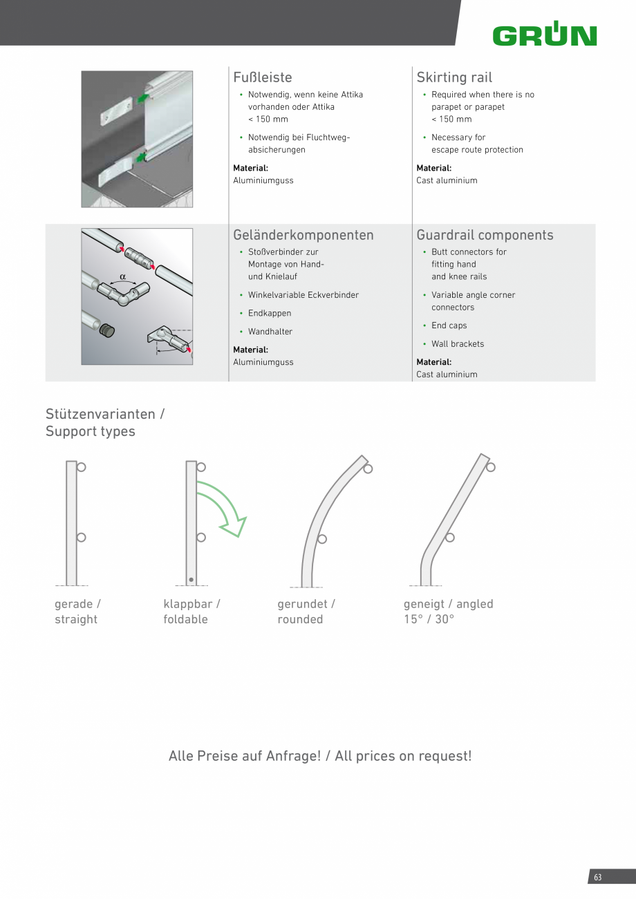Pagina 63-Catalog sisteme de siguranta pentru acoperisuri GRUN Catalog, brosura Engleza, Germana curve set,...