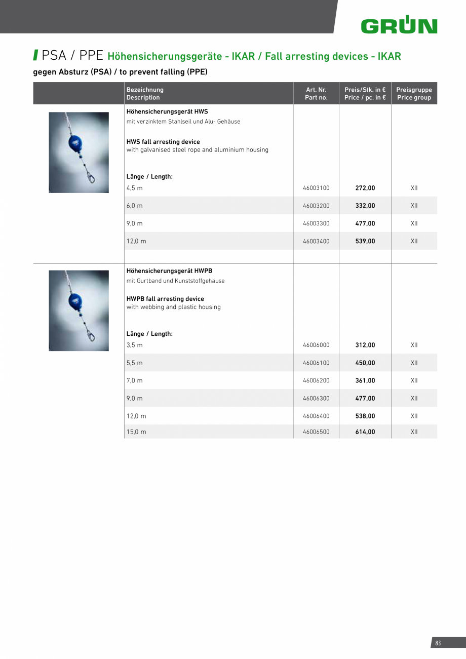 Pagina 83-Catalog sisteme de siguranta pentru acoperisuri GRUN Catalog, brosura Engleza, Germana 
7 Fußleiste...