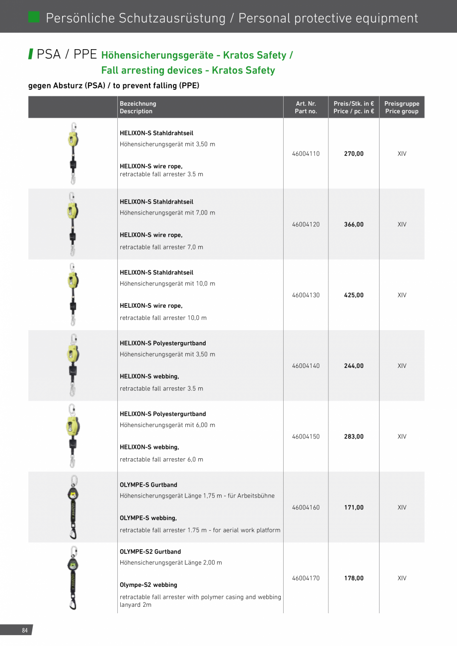 Pagina 84-Catalog sisteme de siguranta pentru acoperisuri GRUN Catalog, brosura Engleza, Germana ackets that...