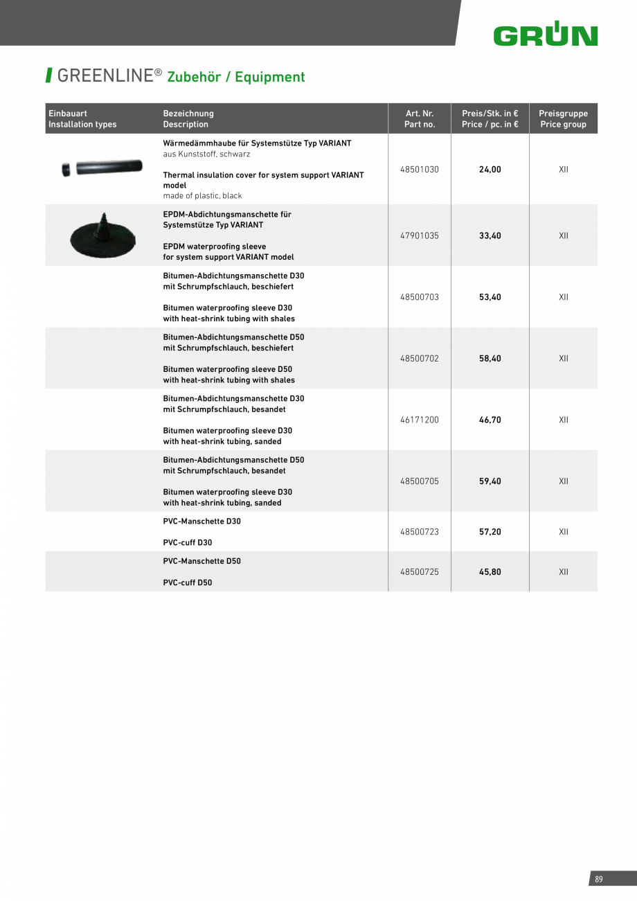 Pagina 89-Catalog sisteme de siguranta pentru acoperisuri GRUN Catalog, brosura Engleza, Germana 

Supports
...