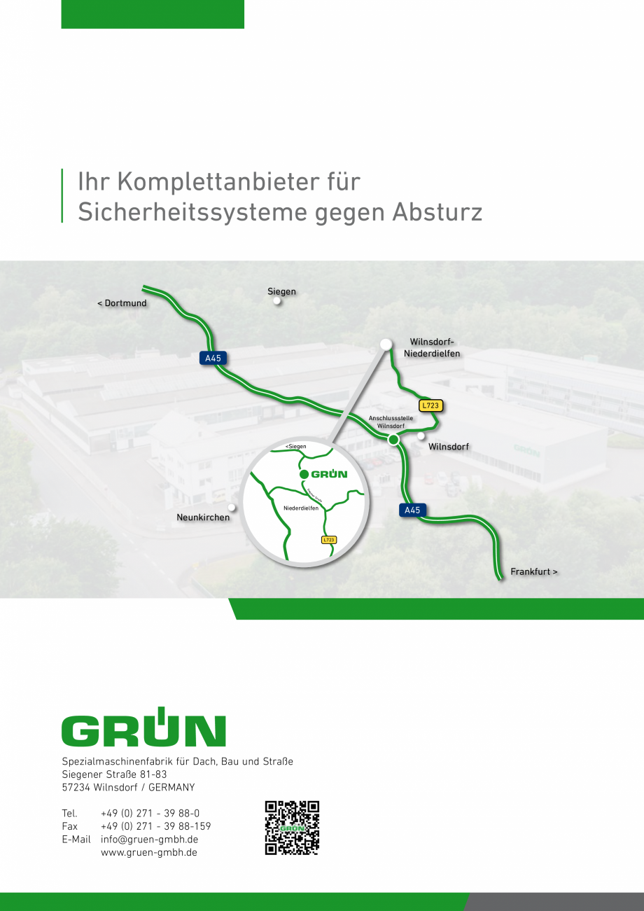 Pagina 96-Catalog sisteme de siguranta pentru acoperisuri GRUN Catalog, brosura Engleza, Germana (model
3b).

...