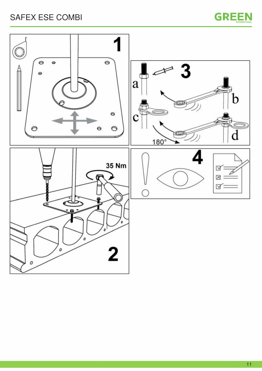 Pagina 11-Fisa tehnica sistem siguranta SAFEX ESE COMBI GRUN Fisa tehnica Romana l instrucțiunilor de operare...