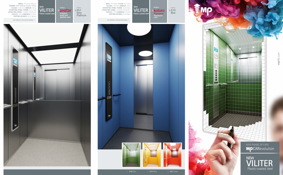 Pagina 1-Cabine de pasageri MP IFMA VILITER Catalog, brosura Engleza CEILING: L100 K51 | MIRROR: Partial...