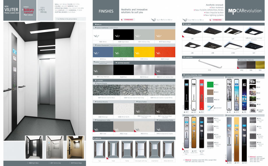 Pagina 2-Cabine de pasageri MP IFMA VILITER Catalog, brosura Engleza ARDS: AL04 Black

Aesthetic renewal:
· ...