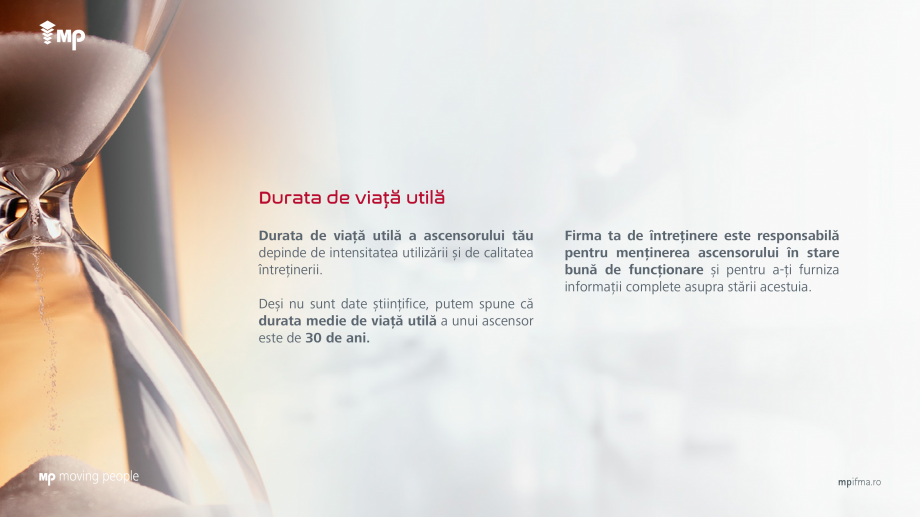 Pagina 4 - Modernizarea ascensoarelor MP IFMA Catalog, brosura Romana merită o soluție unică și ...