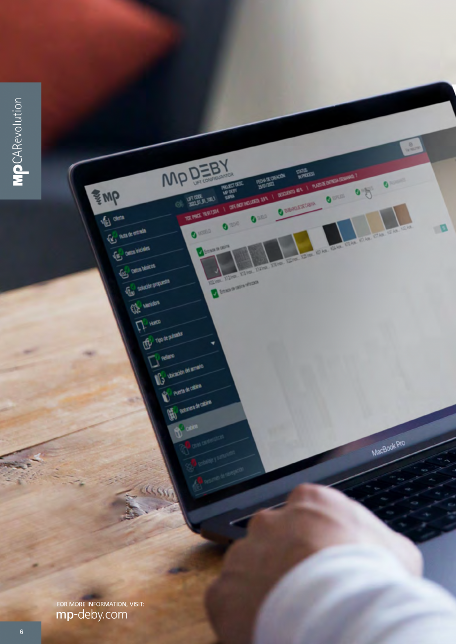 Pagina 6-Catalog - Cabine de pasageri MP MP IFMA Catalog, brosura Engleza the car is supplied in a
second,...