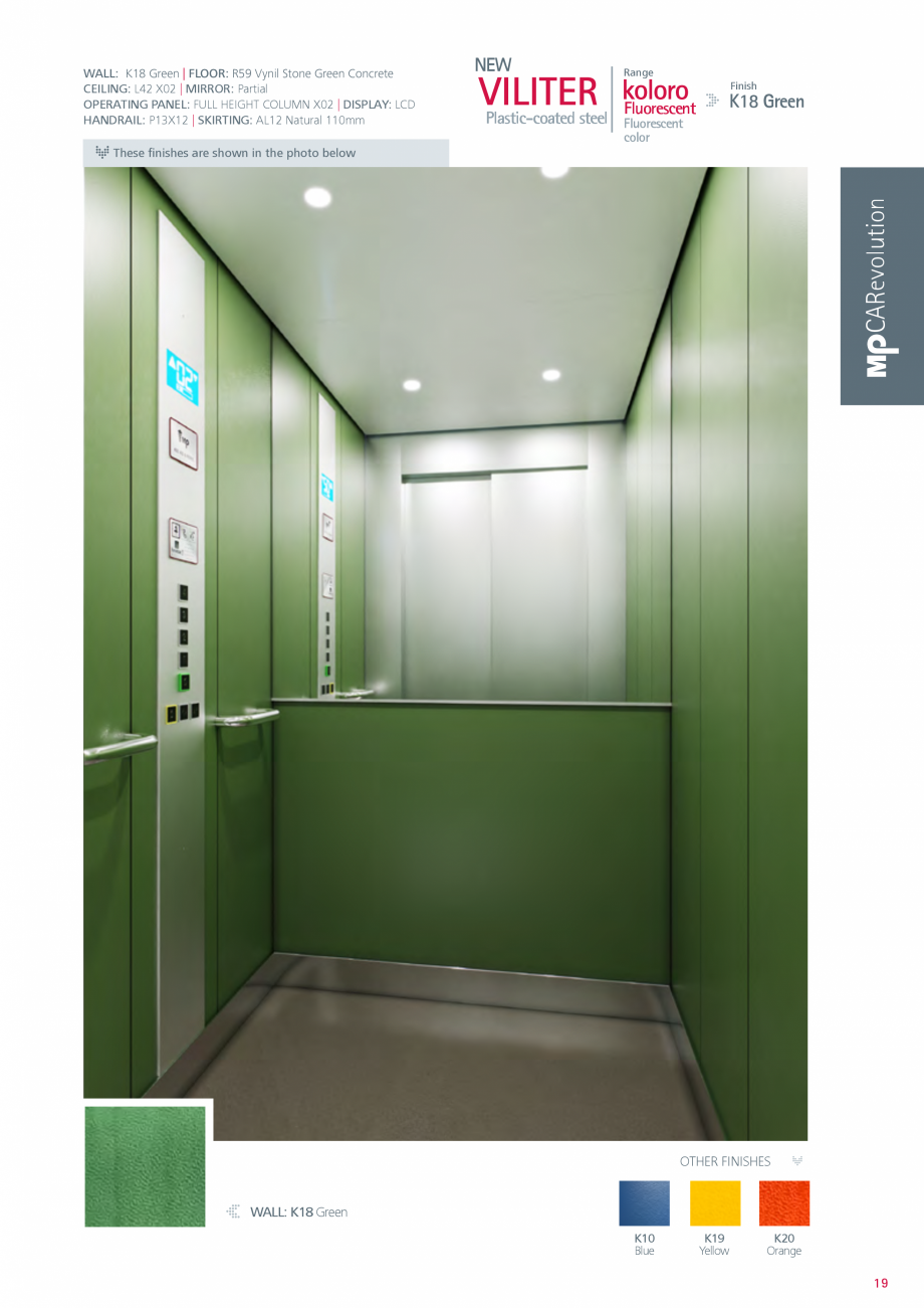 Pagina 19 - Catalog - Cabine de pasageri MP MP IFMA Catalog, brosura Engleza ue part
as shown in the...