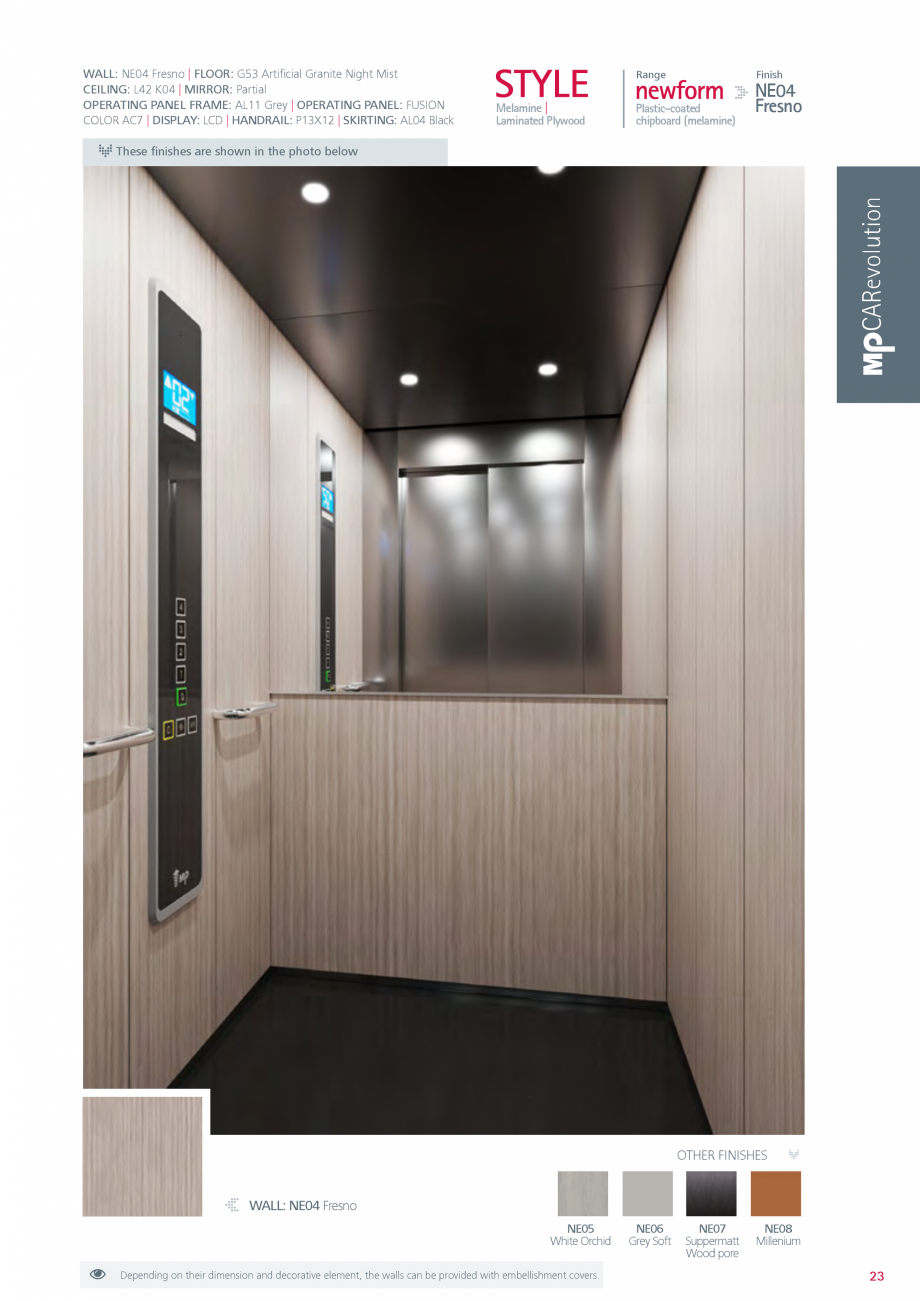 Pagina 23 - Catalog - Cabine de pasageri MP MP IFMA Catalog, brosura Engleza e | ATTACHED WALL...