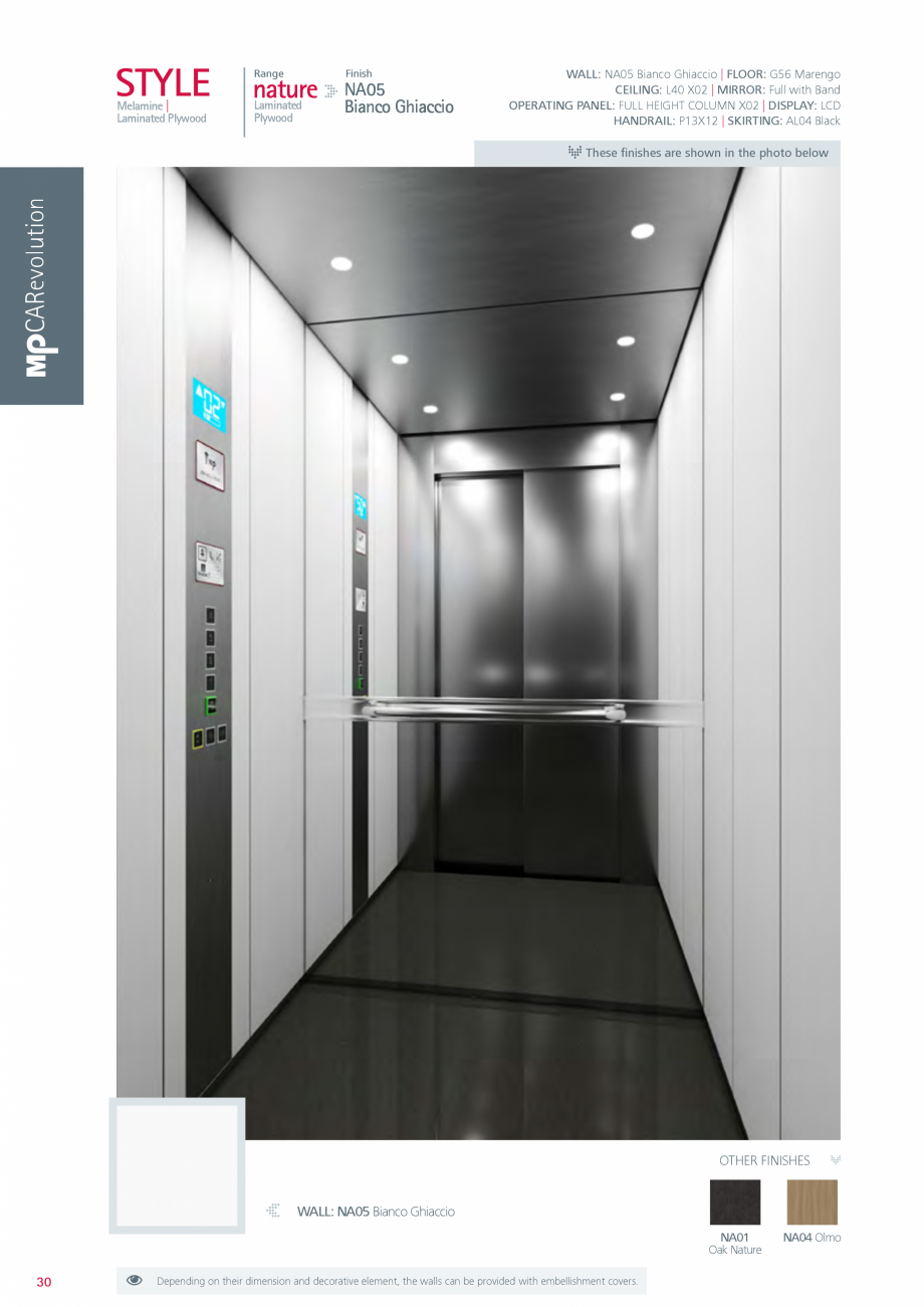 Pagina 30 - Catalog - Cabine de pasageri MP MP IFMA Catalog, brosura Engleza T-070 and TFT-070 with ...