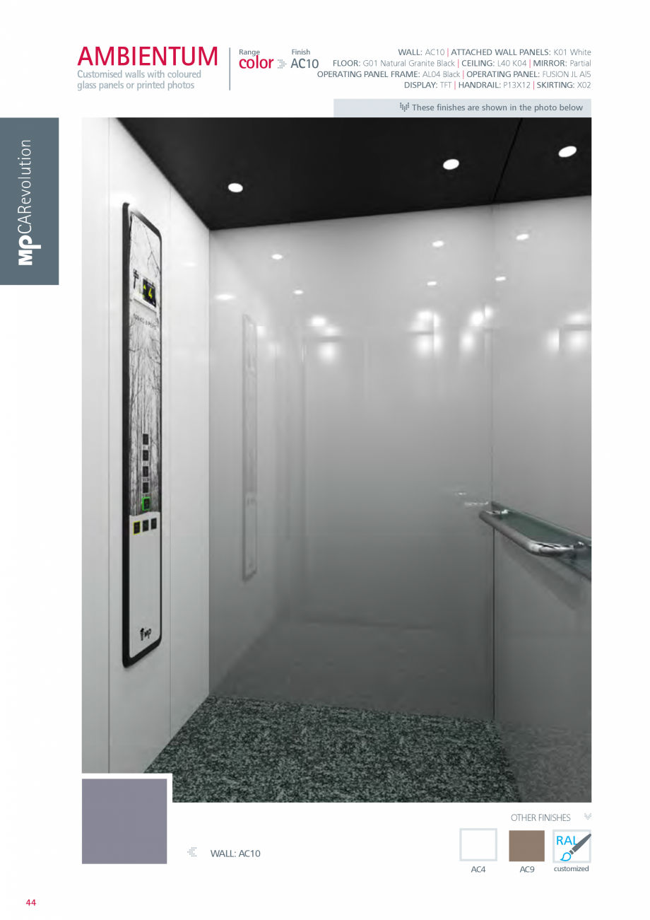Pagina 44 - Catalog - Cabine de pasageri MP MP IFMA Catalog, brosura Engleza 