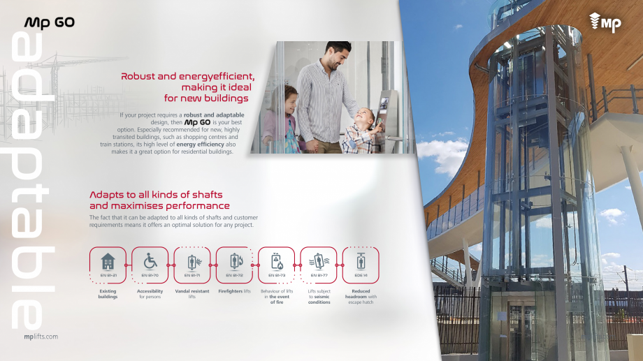 Pagina 4-Ascensor MP IFMA MP GO!  Catalog, brosura Engleza erefore energy consumption
reduced.

mplifts.com

...