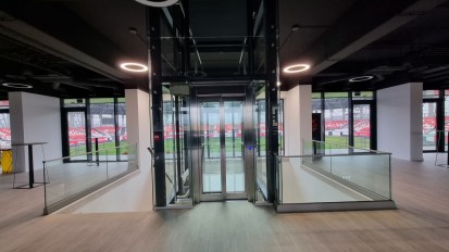Ascesor - Stadionul Sepsi Arena Sfantu Gheorghe Proiecte realizate - ascensoare
