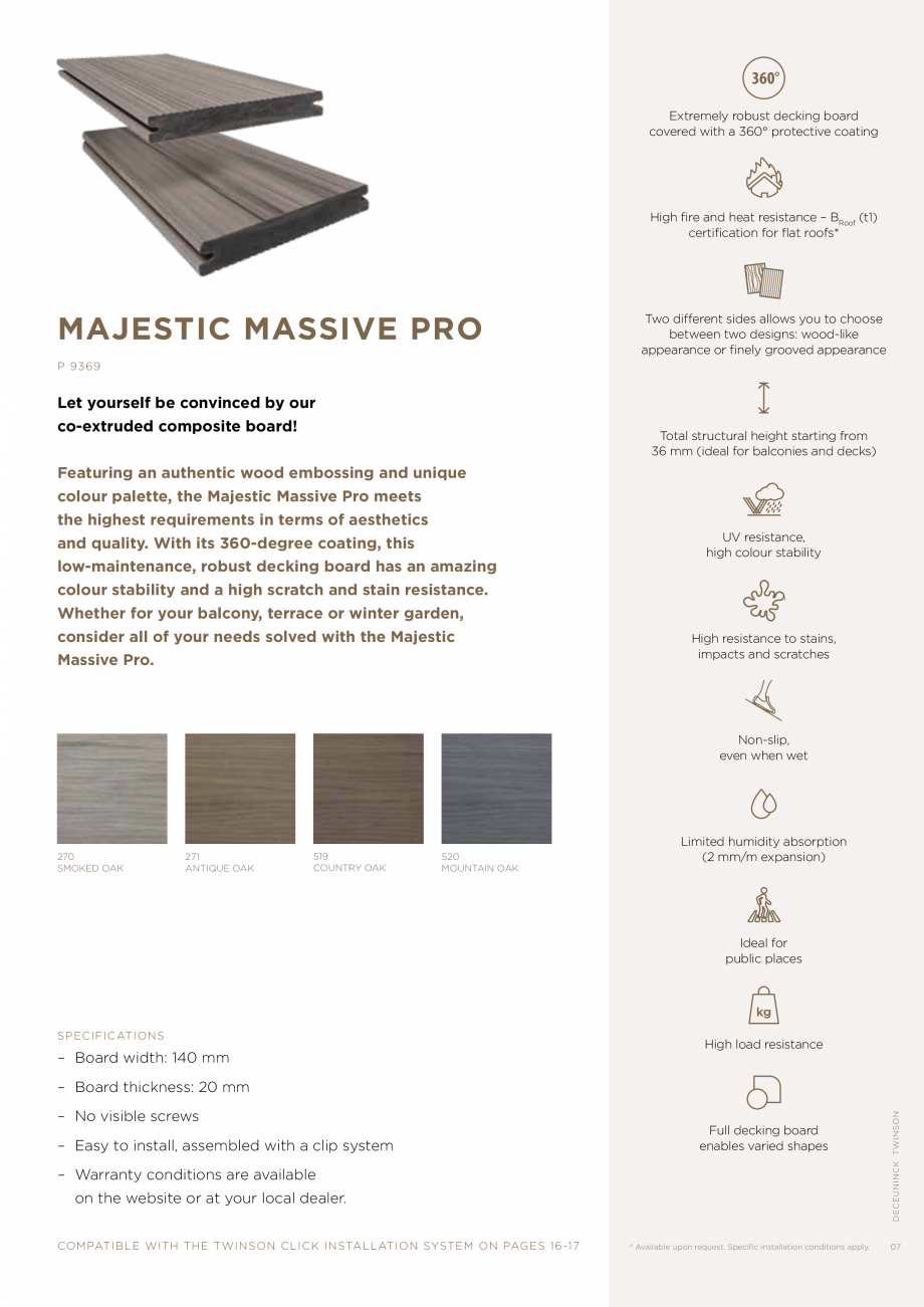 Pagina 7-Deck compozit din WPC pentru terasa si gradina DECEUNINCK MAJESTIC MASSIVE PRO, CHARACTER MASSIVE,...