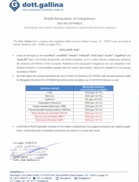 Declaratie de conformitate RoHS pentru policarbonat compact