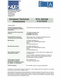Date tehnice - plăci din aluminiu compozit ETA