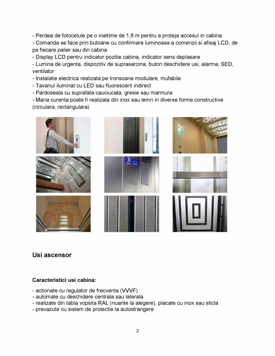 Pagina 2-Ascensor electric tip room-less ELMAS CIRRO "A" Fisa tehnica Romana inaltime de 1,8 m...