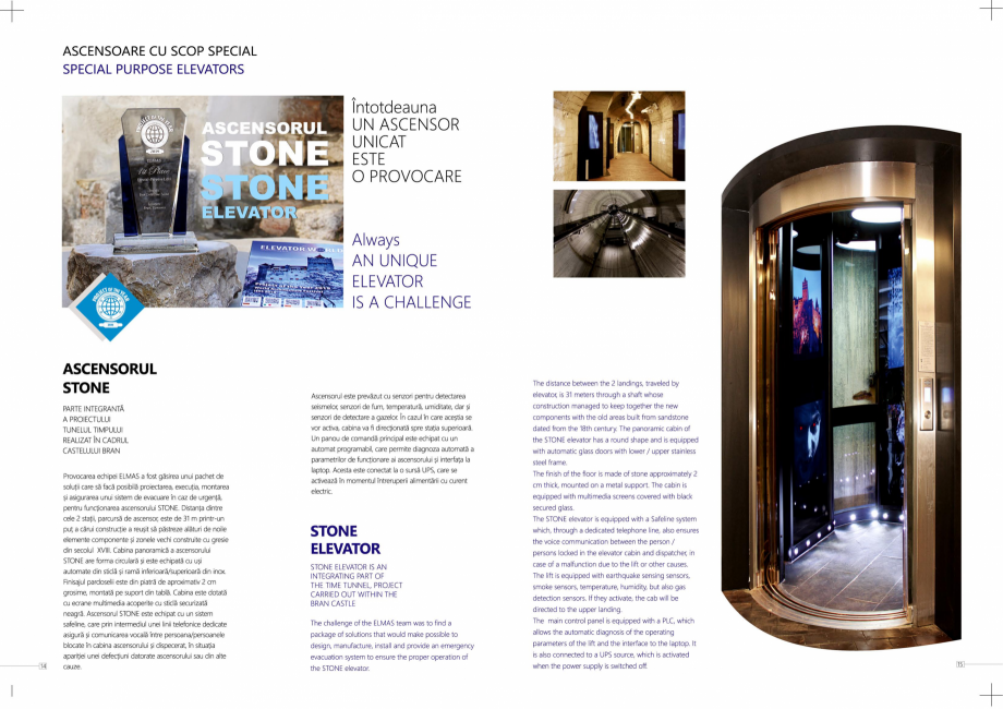 Pagina 8-Constructorii de ascensoare ELMAS Catalog, brosura Engleza, Romana 