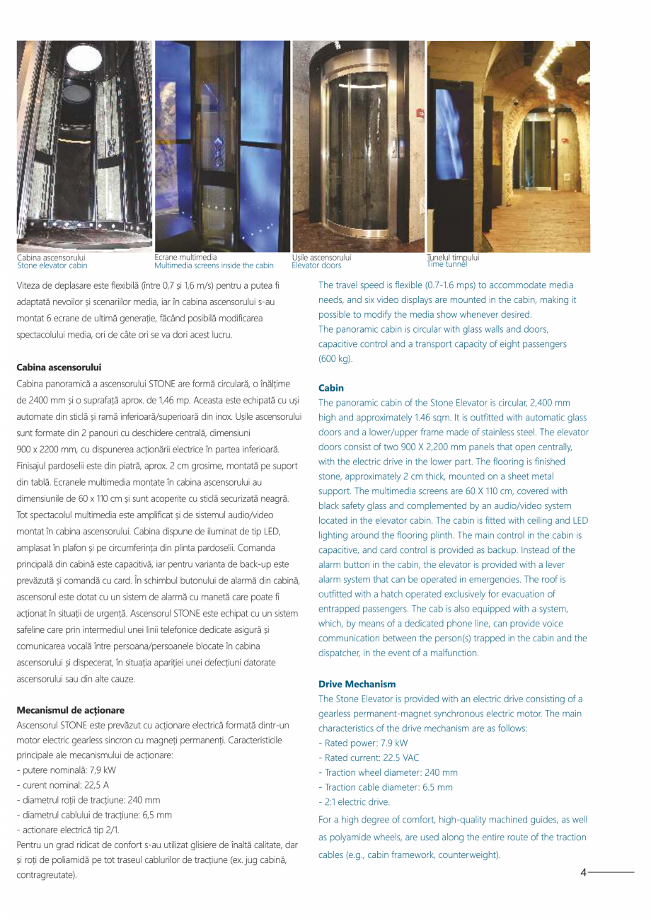 Pagina 5-Constructorii de ascensoare - Locul 1 in lume ELMAS Catalog, brosura Engleza, Romana 