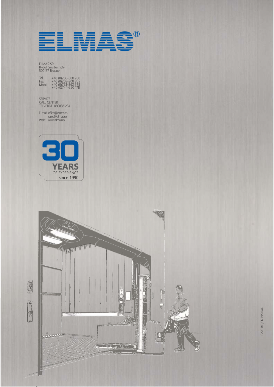Pagina 12-Constructorii de ascensoare - Locul 1 in lume ELMAS Catalog, brosura Engleza, Romana 