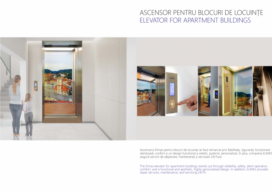 Pagina 4-Constructorii de ascensoare ELMAS Catalog, brosura Romana idențial ELMAS, este soluția potrivită ...