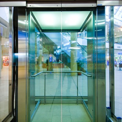 ELMAS Usa cabina ascensor - sticla - Ascensoare panoramice, electrice sau hidraulice ELMAS