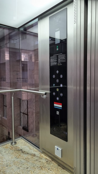 Ascensor hidraulic  Elmas pentru cladiri de birouri panoramic Elmas Ascensor hidraulic pentru cladiri de birouri